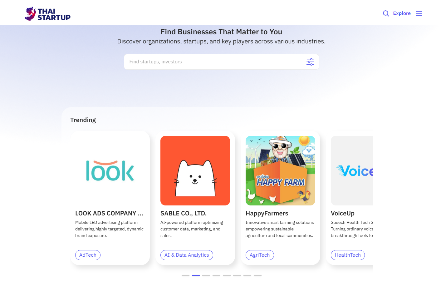 CMDF — Startup discovery and trending